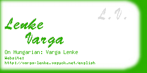 lenke varga business card